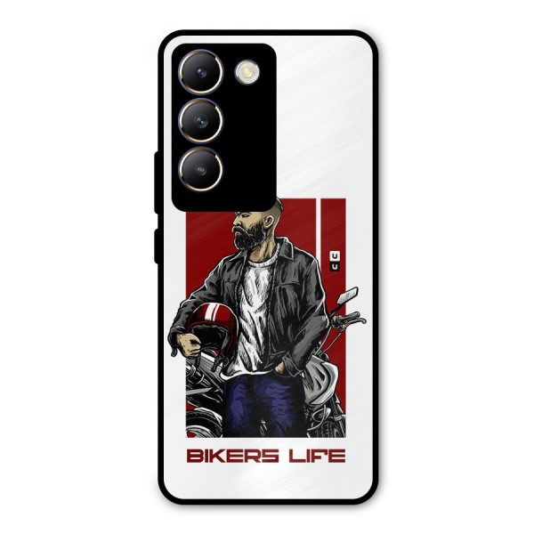 Biker Life Metal Back Case for Vivo T3 5G