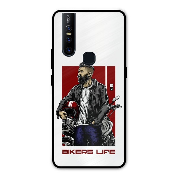 Biker Life Metal Back Case for Vivo V15