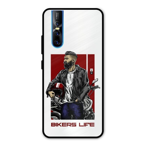 Biker Life Metal Back Case for Vivo V15 Pro