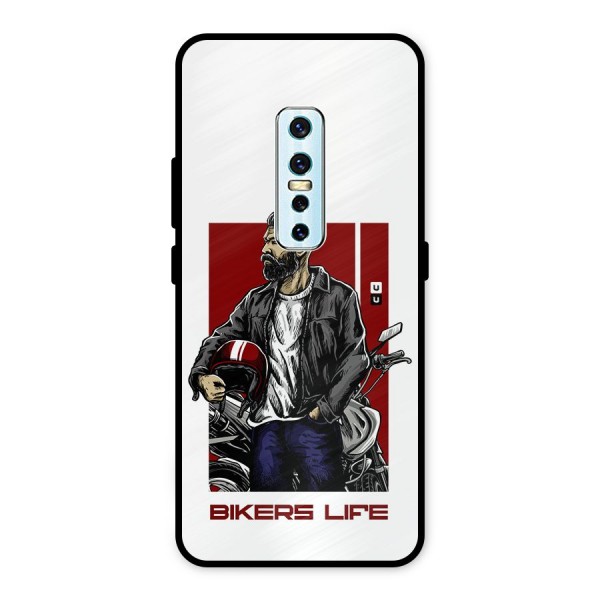 Biker Life Metal Back Case for Vivo V17 Pro