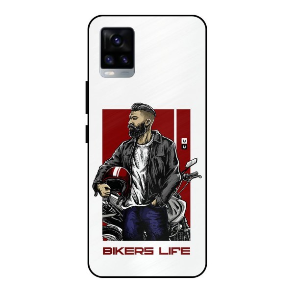 Biker Life Metal Back Case for Vivo V20