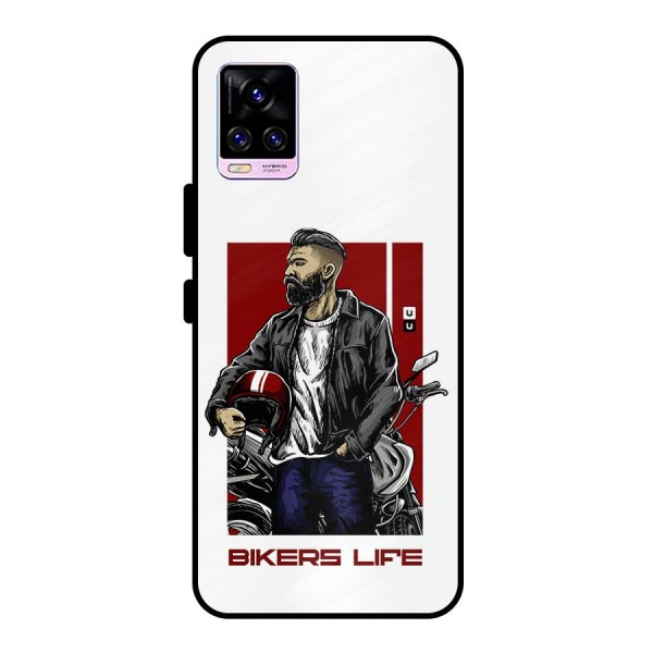 Biker Life Metal Back Case for Vivo V20 Pro