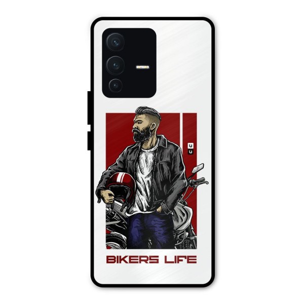 Biker Life Metal Back Case for Vivo V23 Pro