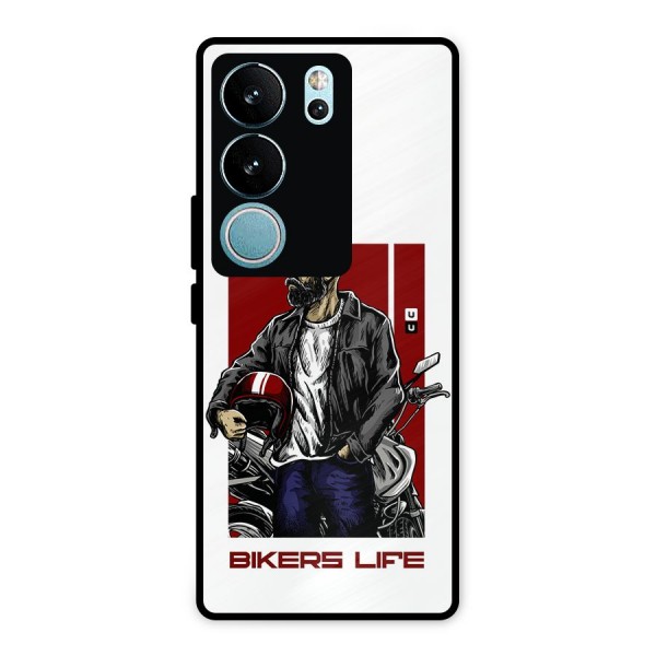 Biker Life Metal Back Case for Vivo V29 Pro