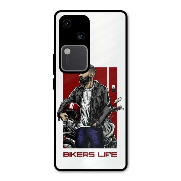 Biker Life Metal Back Case for Vivo V30