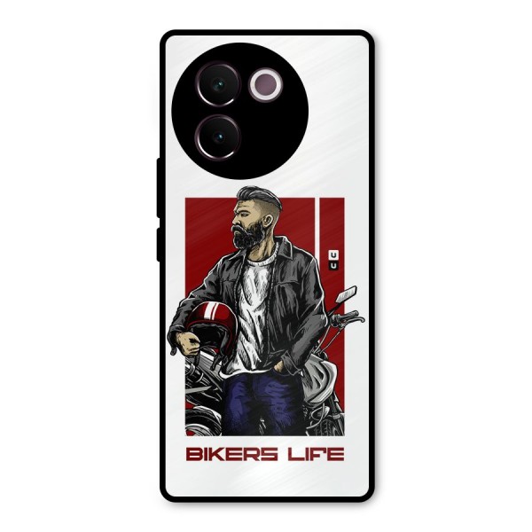 Biker Life Metal Back Case for Vivo V30e