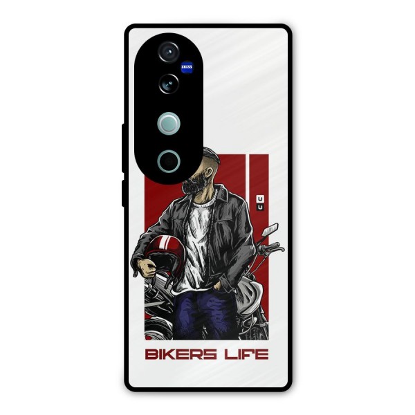 Biker Life Metal Back Case for Vivo V40 Pro