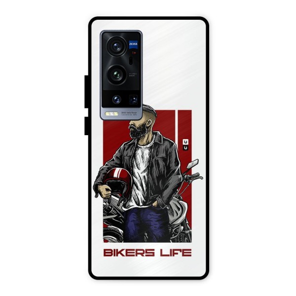 Biker Life Metal Back Case for Vivo X60 Pro Plus