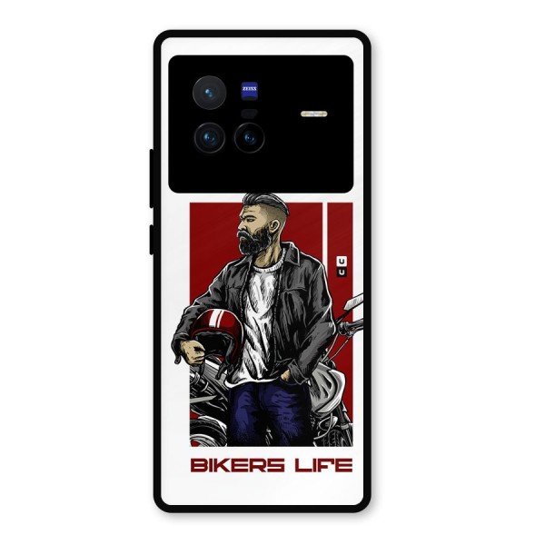 Biker Life Metal Back Case for Vivo X80