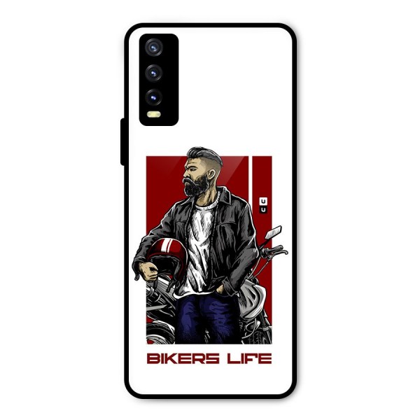 Biker Life Metal Back Case for Vivo Y20 2021