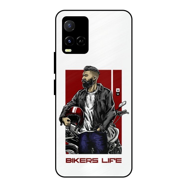 Biker Life Metal Back Case for Vivo Y21