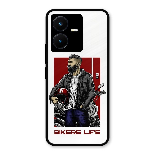 Biker Life Metal Back Case for Vivo Y22