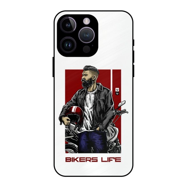 Biker Life Metal Back Case for iPhone 14 Pro Max