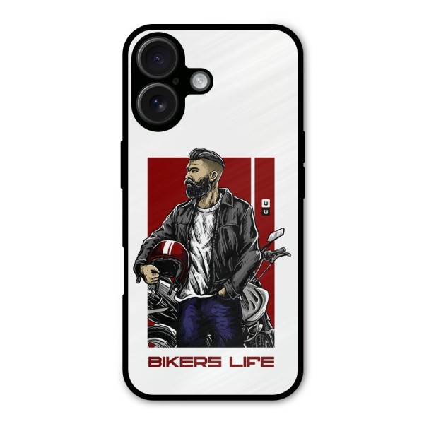 Biker Life Metal Back Case for iPhone 16