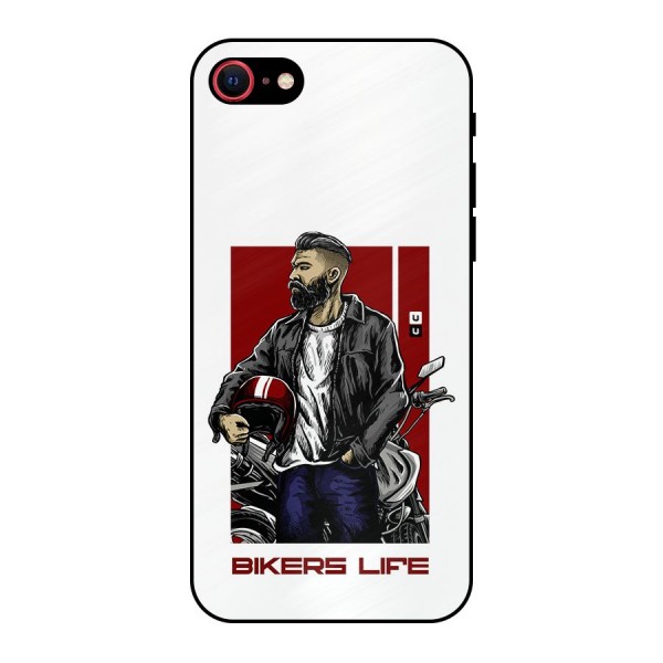 Biker Life Metal Back Case for iPhone 8