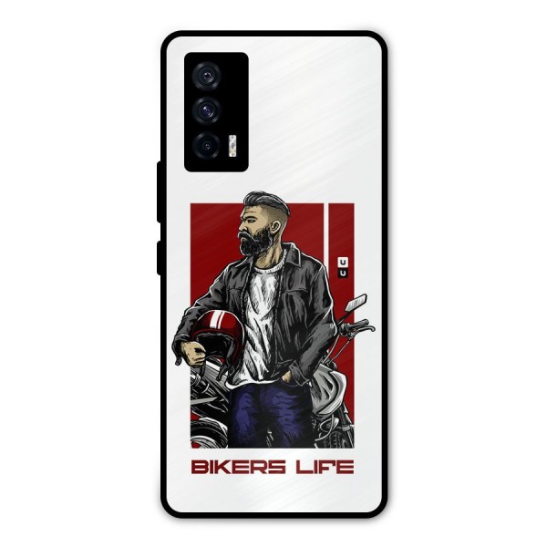 Biker Life Metal Back Case for iQOO 7 5G