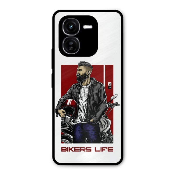 Biker Life Metal Back Case for iQOO Z9x