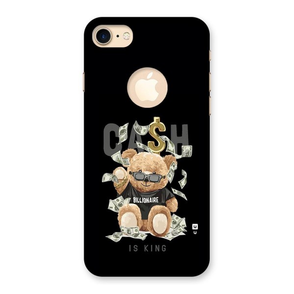 Billionaire Teddy Back Case for iPhone 8 Logo Cut