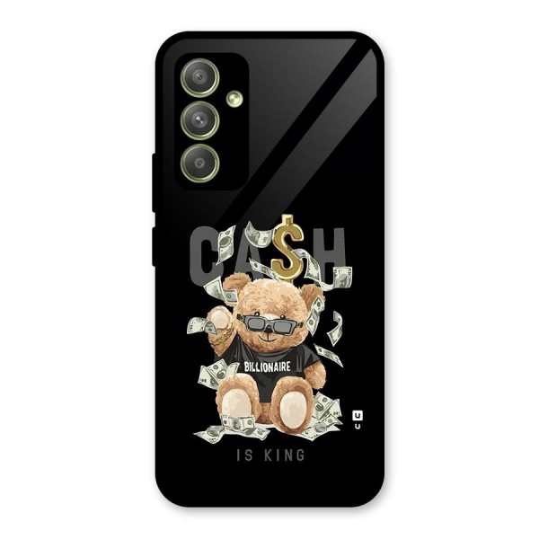 Billionaire Teddy Glass Back Case for Galaxy A54