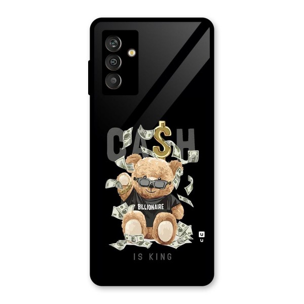 Billionaire Teddy Glass Back Case for Galaxy M13