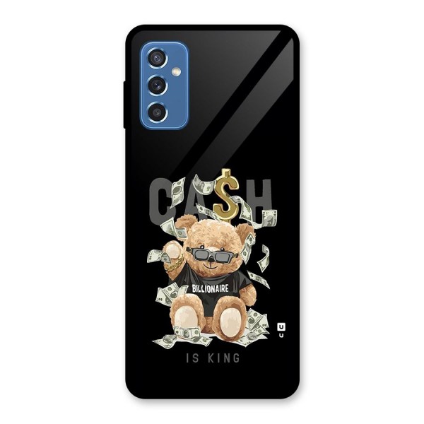 Billionaire Teddy Glass Back Case for Galaxy M52 5G