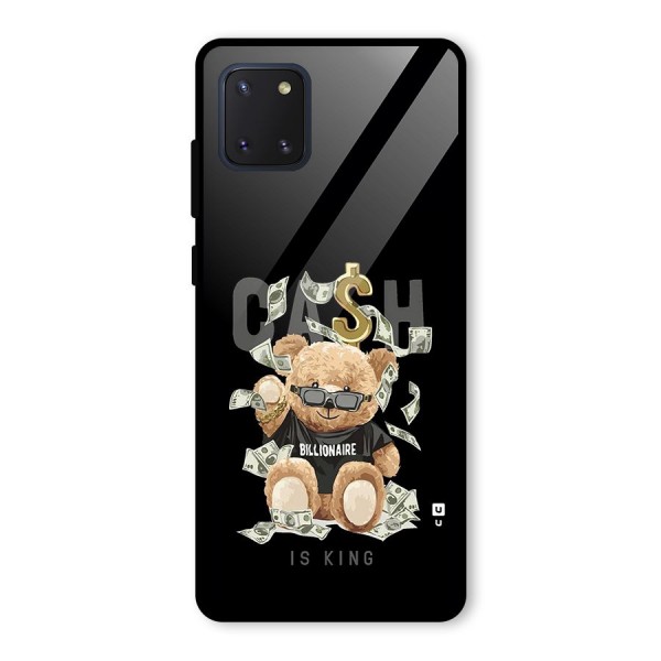 Billionaire Teddy Glass Back Case for Galaxy Note 10 Lite