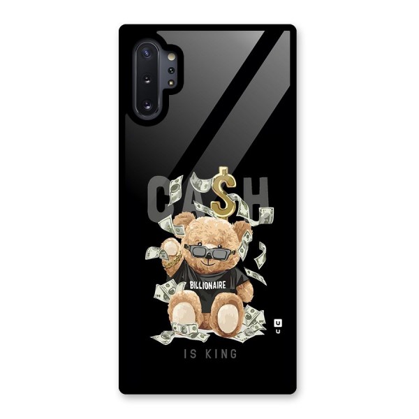 Billionaire Teddy Glass Back Case for Galaxy Note 10 Plus