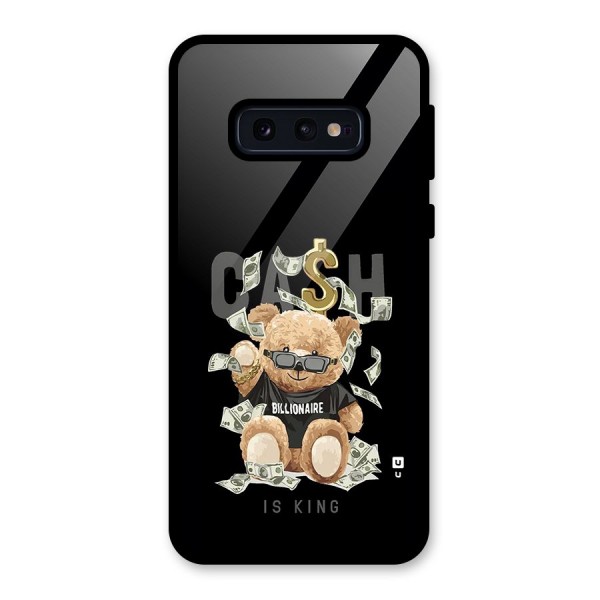 Billionaire Teddy Glass Back Case for Galaxy S10e