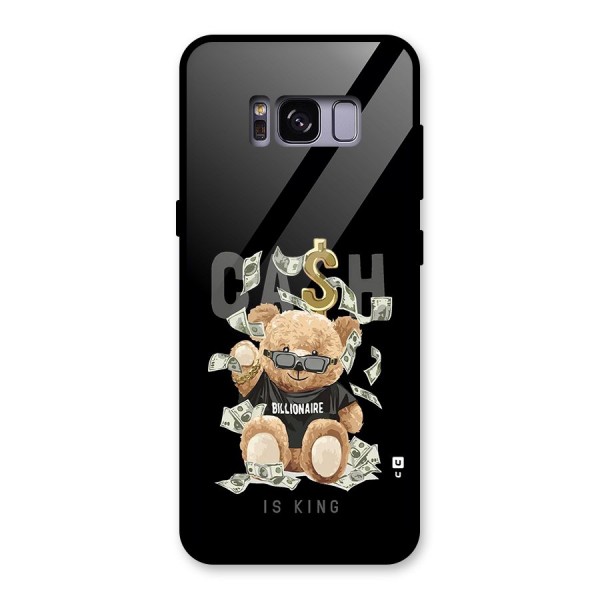 Billionaire Teddy Glass Back Case for Galaxy S8