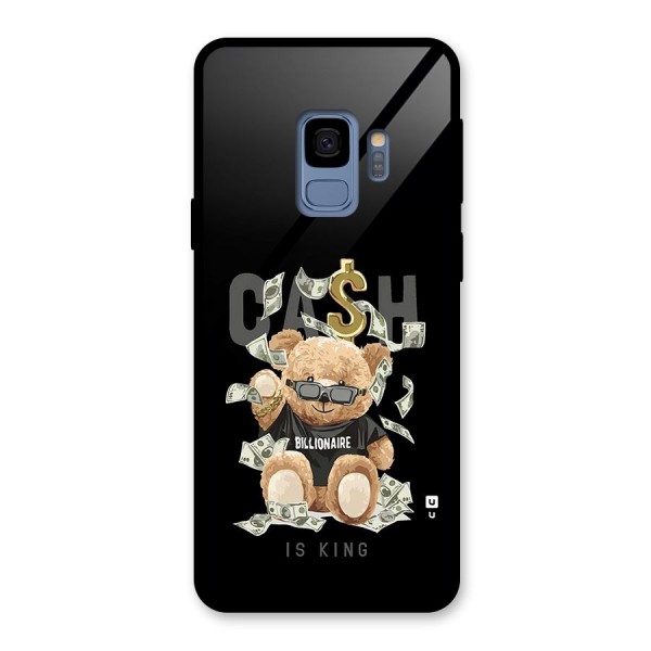 Billionaire Teddy Glass Back Case for Galaxy S9