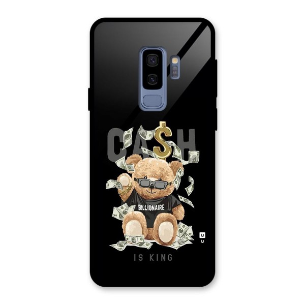 Billionaire Teddy Glass Back Case for Galaxy S9 Plus