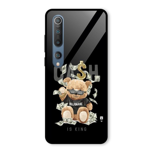 Billionaire Teddy Glass Back Case for Mi 10