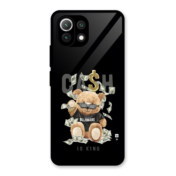 Billionaire Teddy Glass Back Case for Mi 11 Lite