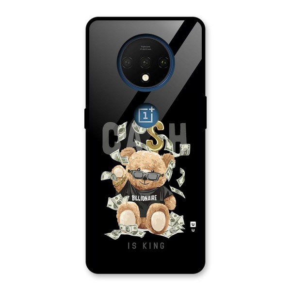 Billionaire Teddy Glass Back Case for OnePlus 7T