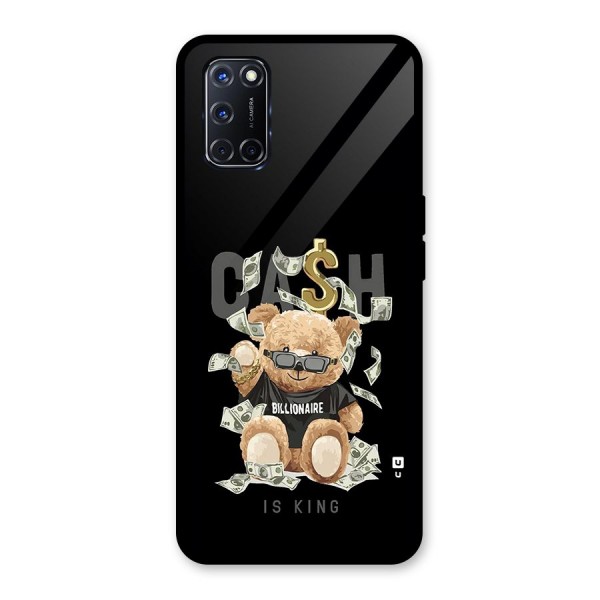 Billionaire Teddy Glass Back Case for Oppo A52