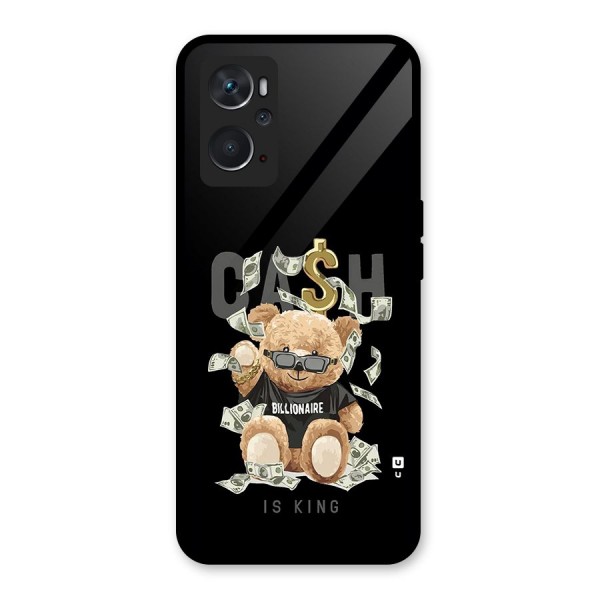 Billionaire Teddy Glass Back Case for Oppo K10 4G