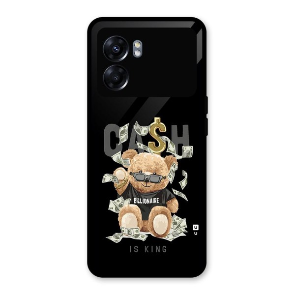 Billionaire Teddy Glass Back Case for Oppo K10 5G