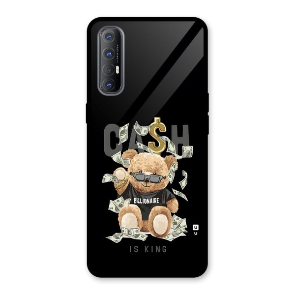 Billionaire Teddy Glass Back Case for Oppo Reno3 Pro