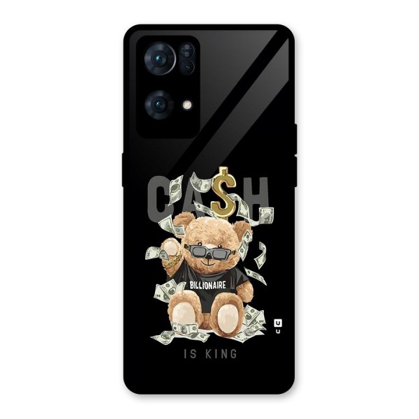 Billionaire Teddy Glass Back Case for Oppo Reno7 Pro 5G