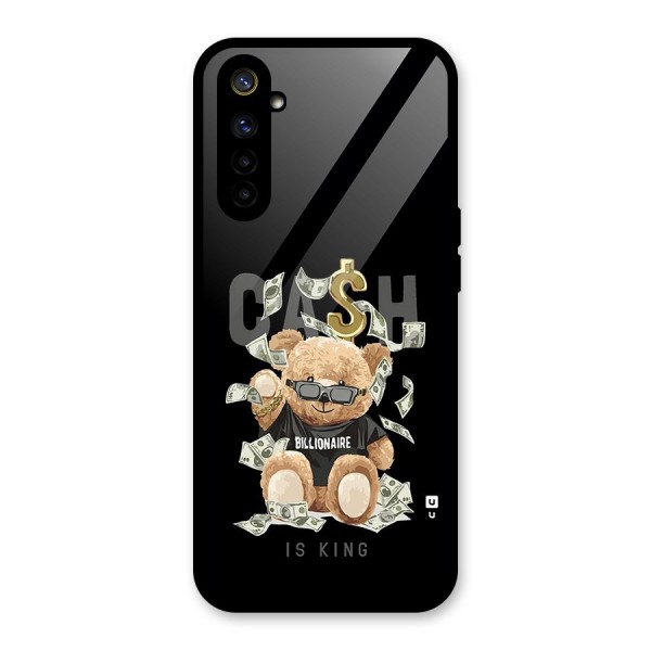 Billionaire Teddy Glass Back Case for Realme 6i