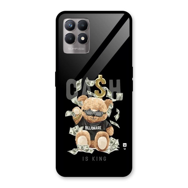 Billionaire Teddy Glass Back Case for Realme 8i