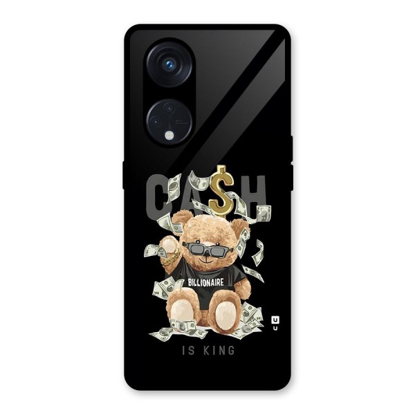 Billionaire Teddy Glass Back Case for Reno8 T 5G