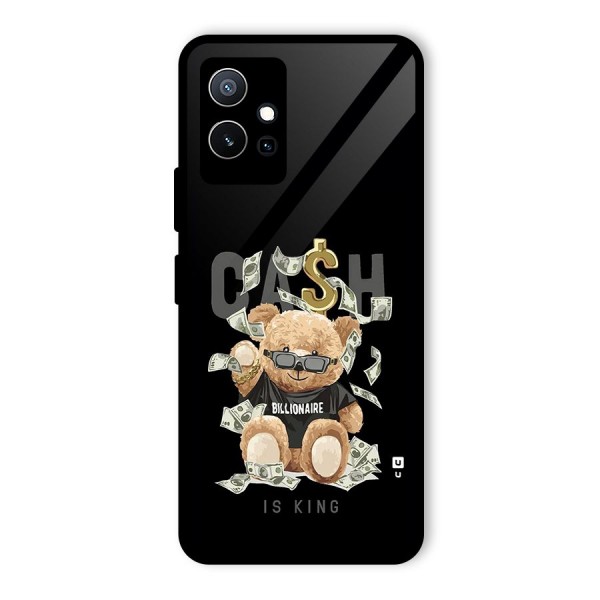 Billionaire Teddy Glass Back Case for Vivo T1 5G