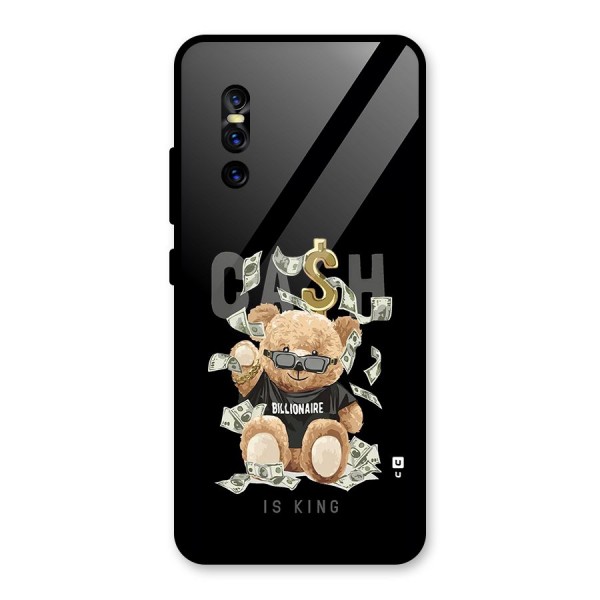 Billionaire Teddy Glass Back Case for Vivo V15 Pro