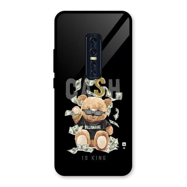 Billionaire Teddy Glass Back Case for Vivo V17 Pro