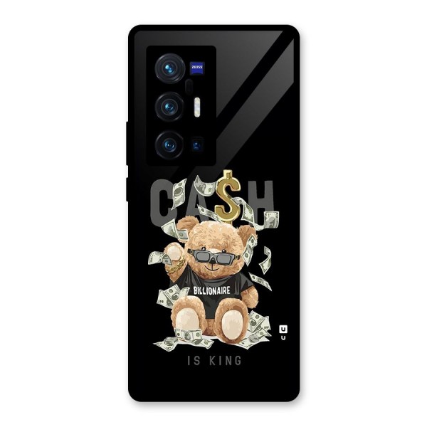 Billionaire Teddy Glass Back Case for Vivo X70 Pro Plus