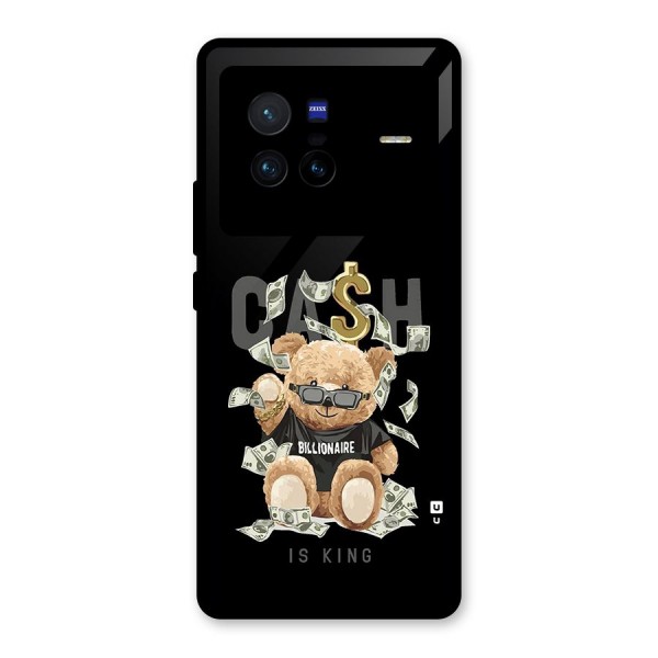 Billionaire Teddy Glass Back Case for Vivo X80