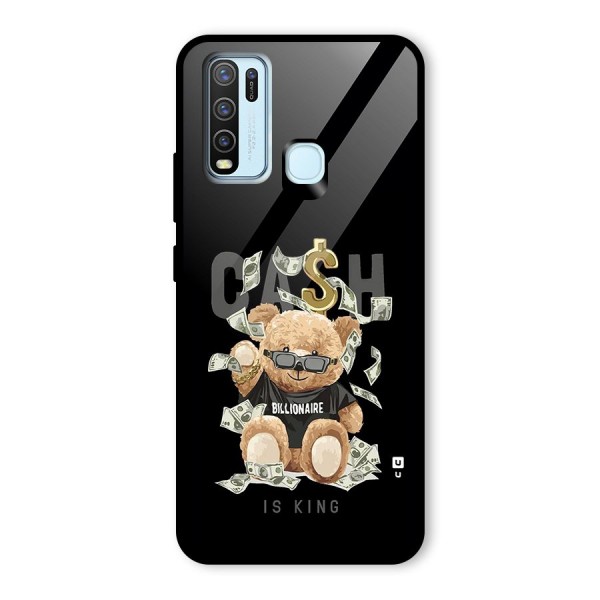 Billionaire Teddy Glass Back Case for Vivo Y50