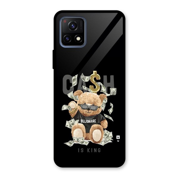 Billionaire Teddy Glass Back Case for Vivo Y72 5G