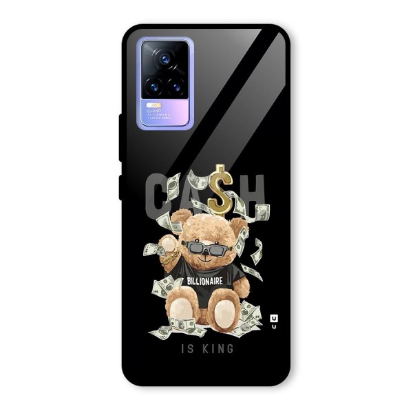 Billionaire Teddy Glass Back Case for Vivo Y73